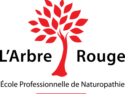 Naturopathe Lyon 3 logo de l'école de naturopathie de l'arbre rouge