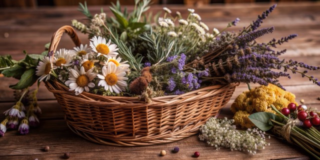 panier de plantes efficaces pour soulager efficacement les douleurs des règles